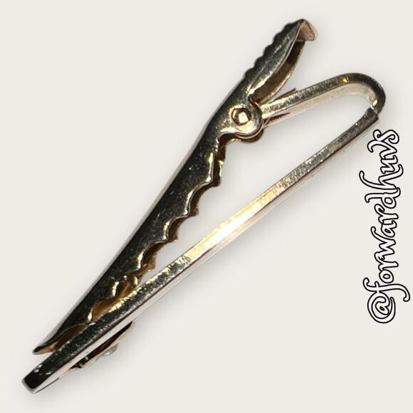 Bundle Sale 3 for $15 | Gold Tone Tie Tack With Clear Rhinestone - Picture 8 of 10